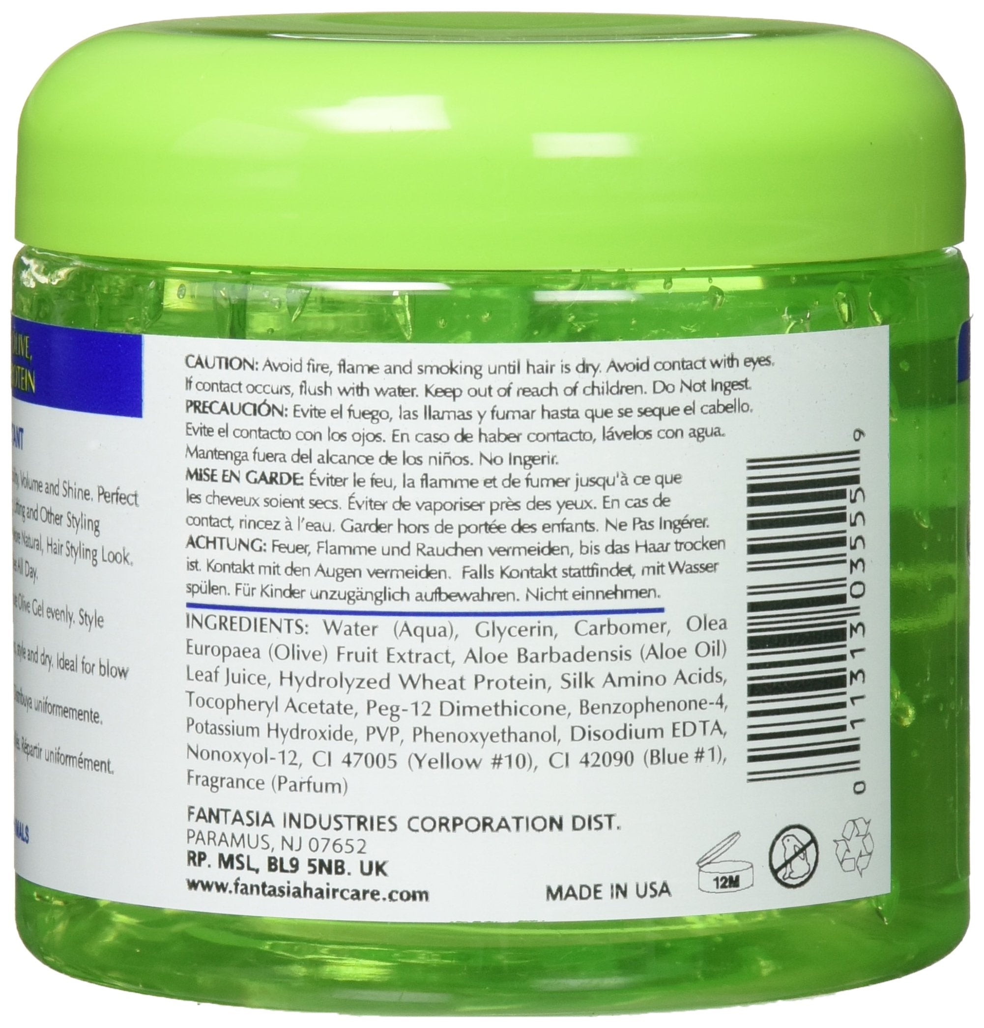 Fantasia IC Olive Oil Style Gel, 16 oz